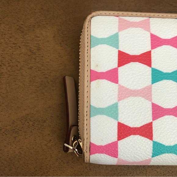 Kate Spade White Colorful Zip Wallet - Picture 5 of 13